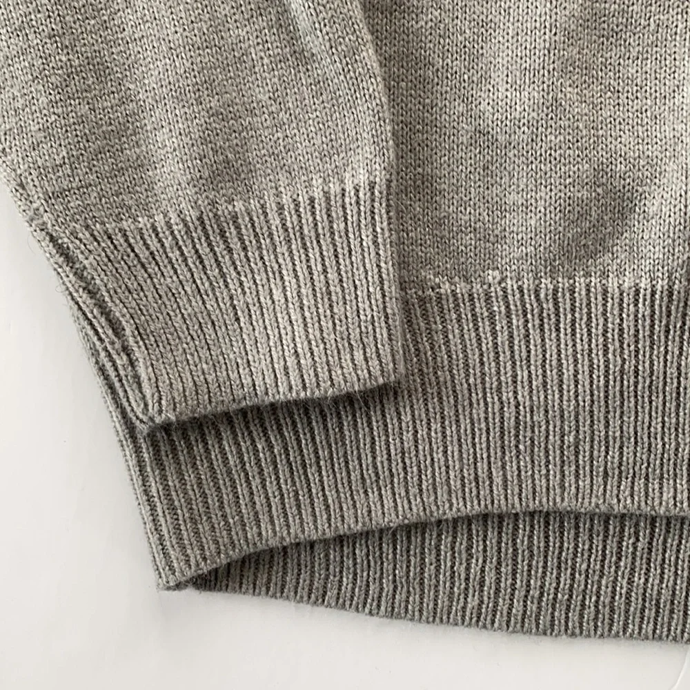 LOVE Sweater gray black dolman sleeves small
